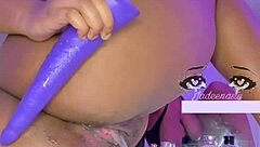 T3nt cl3 squirts wet pussy anal fuck ebony lingerie fingering pt 2