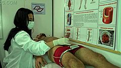 nurse craves patient's throbbing erection now!