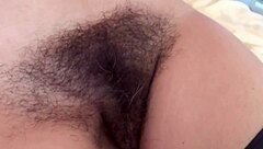 Hubby watches me finger my hairy pussy till i cum hard real amateur