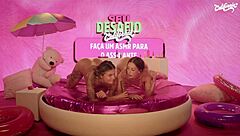 Two Curvy Brazilian Teens Masturbate Kissing Pussies Toys