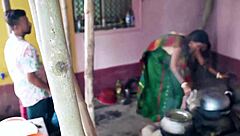 Village bhabhi's outdoor missionary fuck with devar in dirty hindi moans