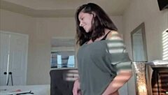 huge fake tits bouncing in slow seductive tease