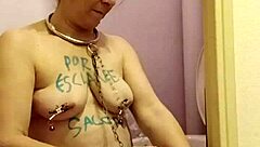 French Milf Slave's Degrading Toilet Licking Self-Session!