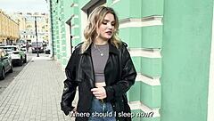 skinny college blonde moans riding stranger's cock after quick meet