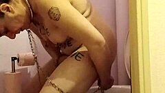 French Milf Slave's Degrading Toilet Licking Self-Session!