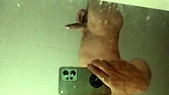 he heads to bathroom masturbating alone