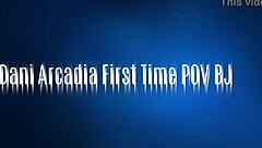 dani arcadia's first time blowjob on camera