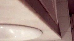 he heads to bathroom masturbating alone