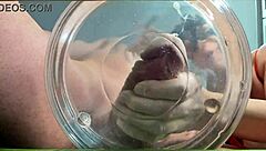 gilf enjoys slowmo cumshot in water with friend