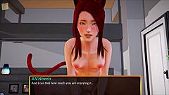 Redhead Small Tits Rides Big Cock Cowgirl Hard