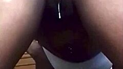 Ebony Babe's Huge Ass Bent For Creampie Drip