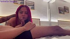 Big titted brazilian teen gets destroyed doggystyle on huge client cock