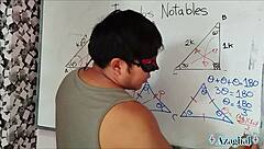university student learns erotic trigonometry lessons wildly!