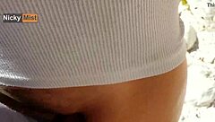 cumming in soaked panties before mountain hike tease