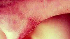 naughty babe's perfect ass pounded doggystyle creampie closeup