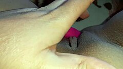 my new toy beats licking, makes me cum dripping wet