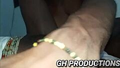 yaa yaa dances at club then shoves bottle deep in ebony pussy and ass