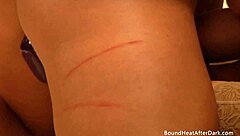 submissive lesbian slave straps on to fuck bound mistress big tits bdsm