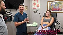 tyler lynn's dental exam turns into fingering cum mouthful fetish with gloves and latex!