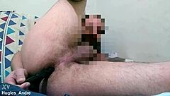 Brazilian Bedroom First-Time Anal Toy Close-Up Uncensored