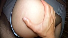 pov closeup cumshot on tight wet pussy panties aside