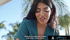 Petite Vanna Bardot Oiled Sensually By Masseuse Jasmine Sherni