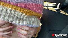 Desperate Couple Rips Clothes For Wild Car Fuck And Cumshot