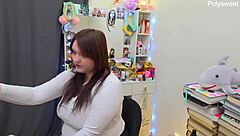 Behind-the-Scenes Milf Teases with Dirty Talk and Toys in Backroom