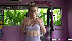 hey milf, strip naked for this intense gym workout