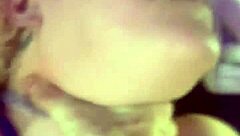 dripping goth slut cums hard bound with toy ripping clothes in rough play!