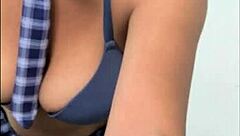 mature ebony flashes big tits in uniform begs for fetish fuck