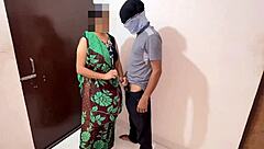 indian maid fucks boy missionary style for stolen money hindi moans