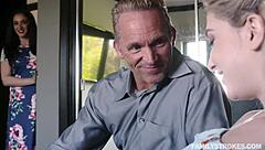 Teen Craves Old Man's Monster Cock for First Deepthroat