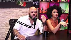 Sensual redhead shows tight pussy and sucks black cock hard