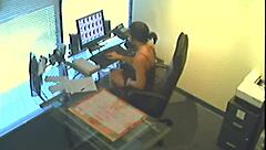 Office Slut Caught Masturbating On Hidden Spy Cam