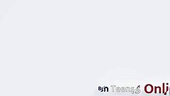 Naughty Brunette Ellie Milks Cock at Uniform Table