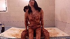 valentine chocolate covered wife rides wildly orgasming amateur japanese couple