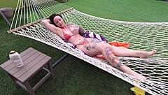 Step-mom's Tatts Lotion Leads to Intense Pov Fuck Session