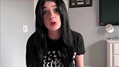 Goth ex-girlfriend Kitty Lynn sneaks in for missionary pounding