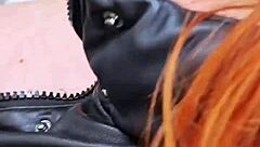 depraved guy cums on babe's face after public blowjob