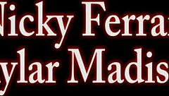 Miss Raquel Licks Ariel Blue Shaved Pussy to Orgasm