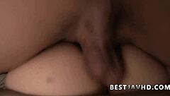 sexy schoolgirl toys her pussy to hardcore creampie bliss!