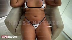 i flaunt my hotwife bikini like a slut on the apartment balcony teasing everyone