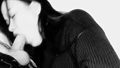 Homemade pov deepthroat facial with massive cumshot explosion closeup