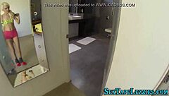 Real blonde teen babes share oral in homemade lesbo threesome