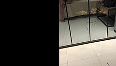 big ass wife cums wildly on cuckold cock in hotel