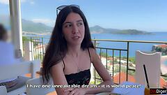 Interview with Pornstar Katty West Leads to Rough Outdoor Sex Cum on Ass