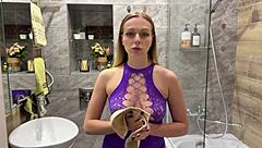 Housekeeper polishes cock daily just for extra money intriguing