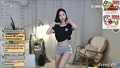 Korean girl slurps cock wildly!