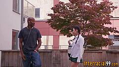 petite teen rides huge bbc gaping wide open